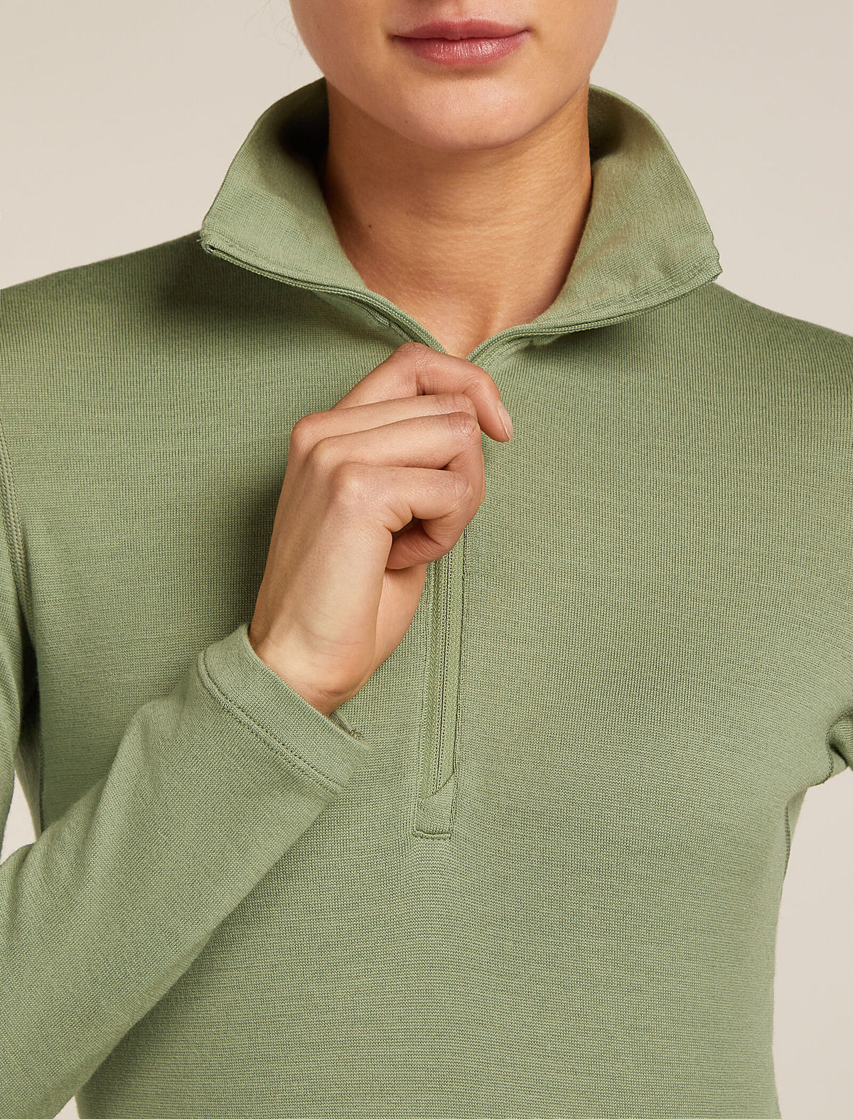 Women’s Merino 260 Tech Long Sleeve Half Zip Thermal Top Oil/Black/Silver - 6