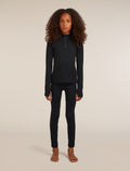 Merino 260 Tech Long Sleeve Half Zip Thermal Top Black - 3