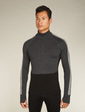 Men’s 260 ZoneKnit™ Long Sleeve Half Zip Thermal Top Jet Heather/Black - 1
