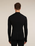 Men’s 300 MerinoFine™ Polar Long Sleeve Half Zip Thermal Top Black - 2