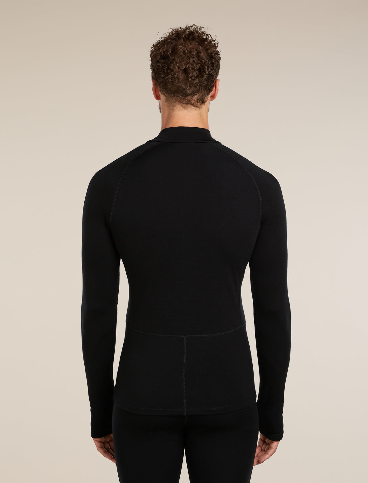 Men’s 300 MerinoFine™ Polar Long Sleeve Half Zip Thermal Top Black - 2