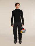 Men’s 300 MerinoFine™ Polar Long Sleeve Half Zip Thermal Top Black - 4