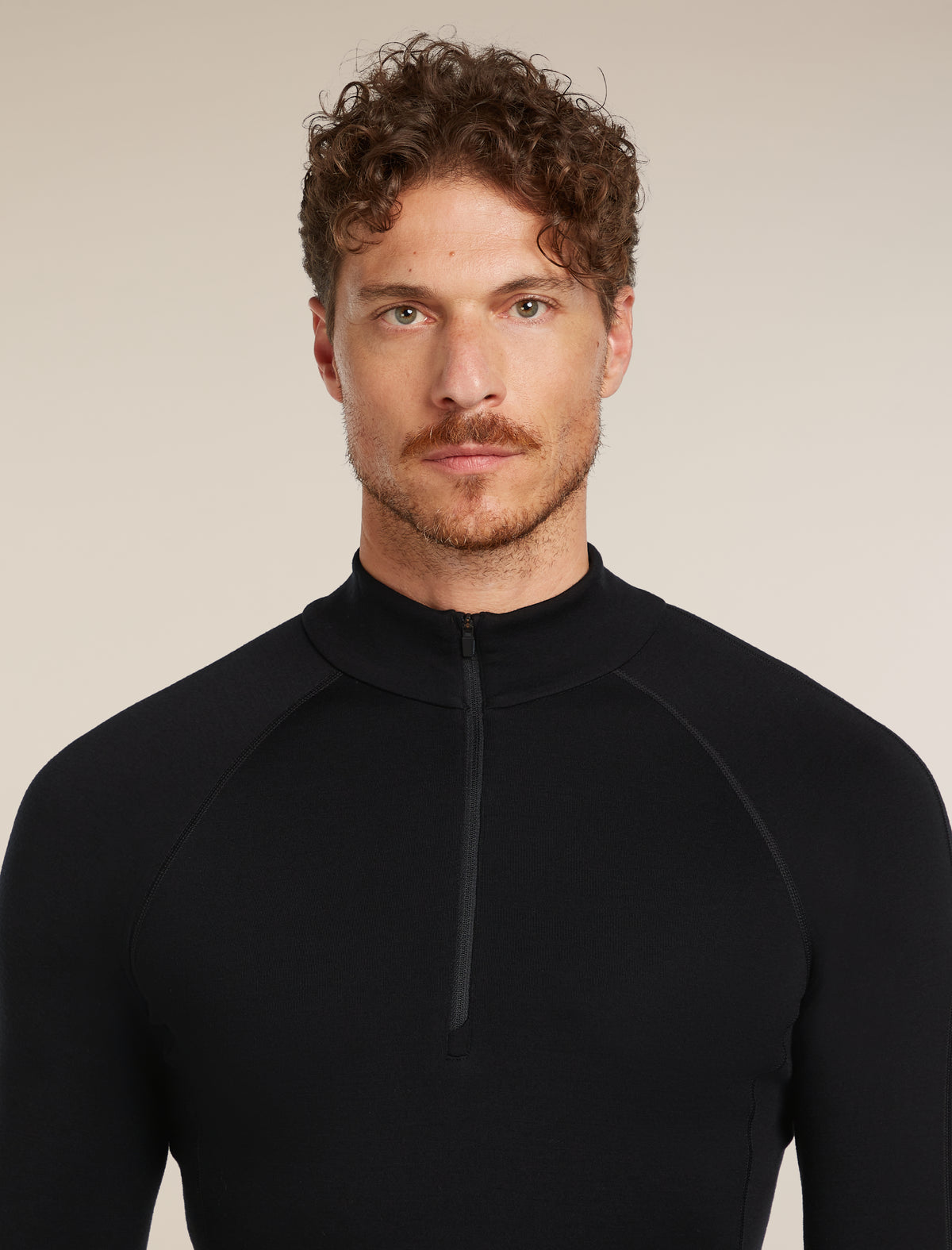 Men’s 300 MerinoFine™ Polar Long Sleeve Half Zip Thermal Top Black - 7