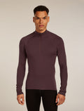 Men’s 300 MerinoFine™ Polar Long Sleeve Half Zip Thermal Top Java - 1