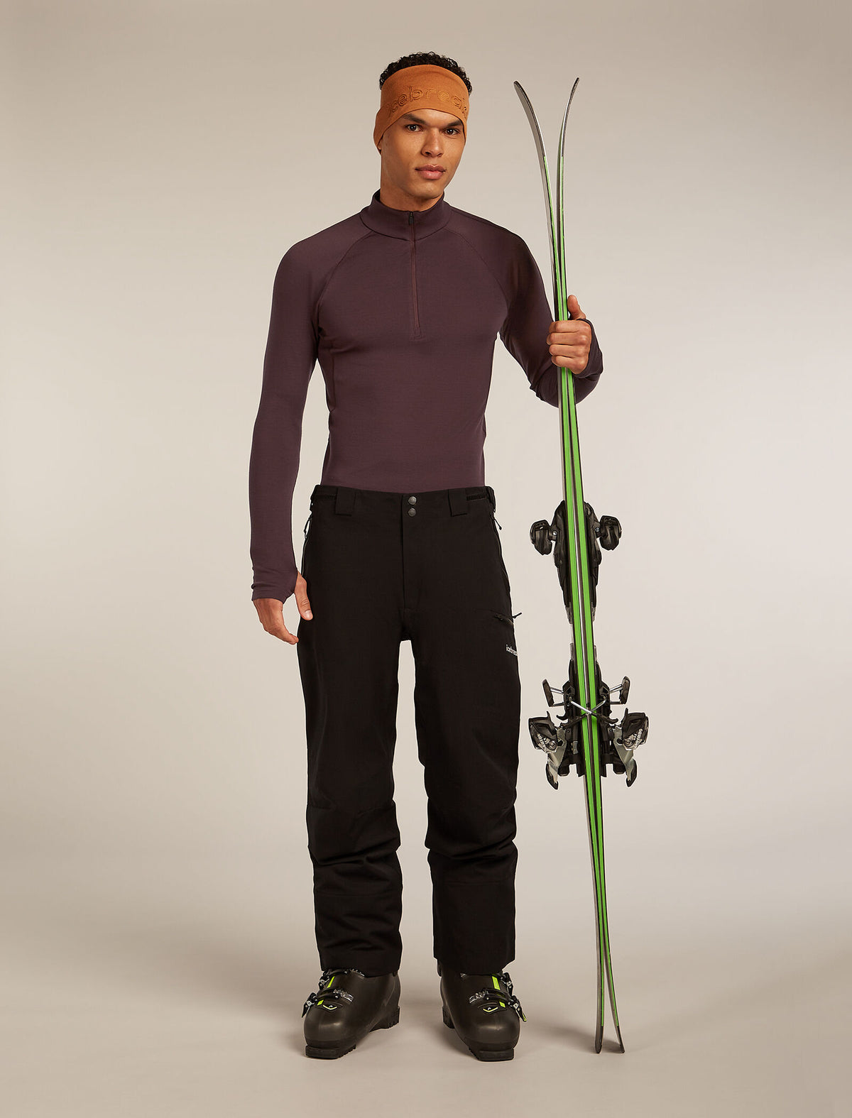 Men’s 300 MerinoFine™ Polar Long Sleeve Half Zip Thermal Top Java - 4