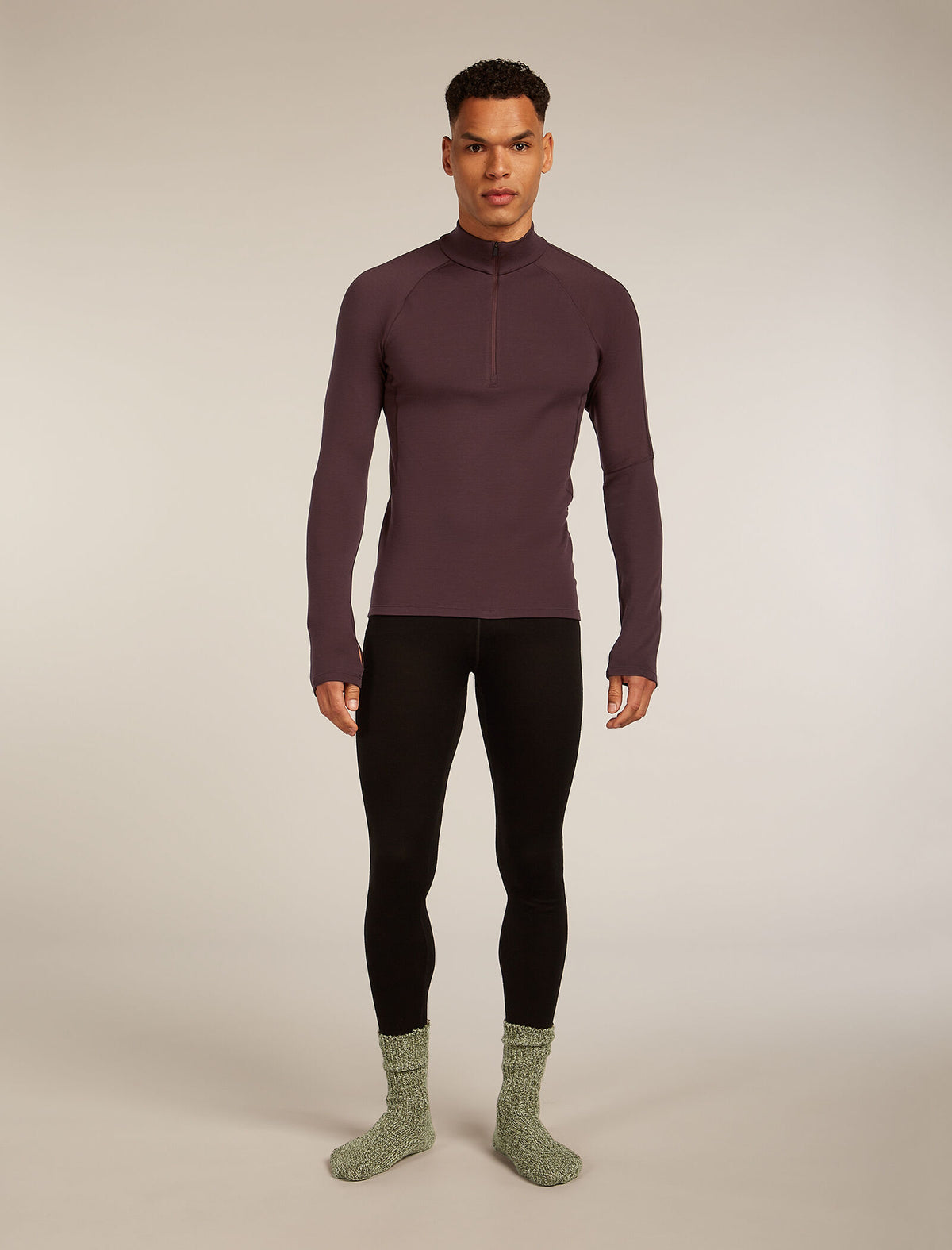 Men’s 300 MerinoFine™ Polar Long Sleeve Half Zip Thermal Top Java - 8