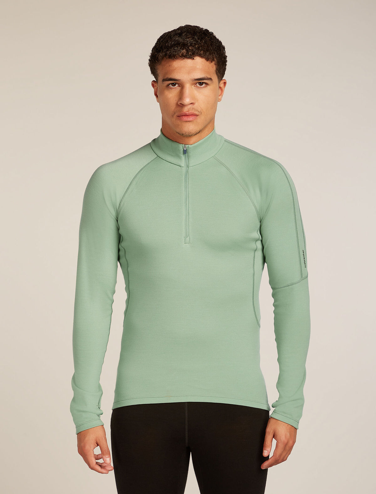 Men’s 300 MerinoFine™ Polar Long Sleeve Half Zip Thermal Top Seaglass - 1
