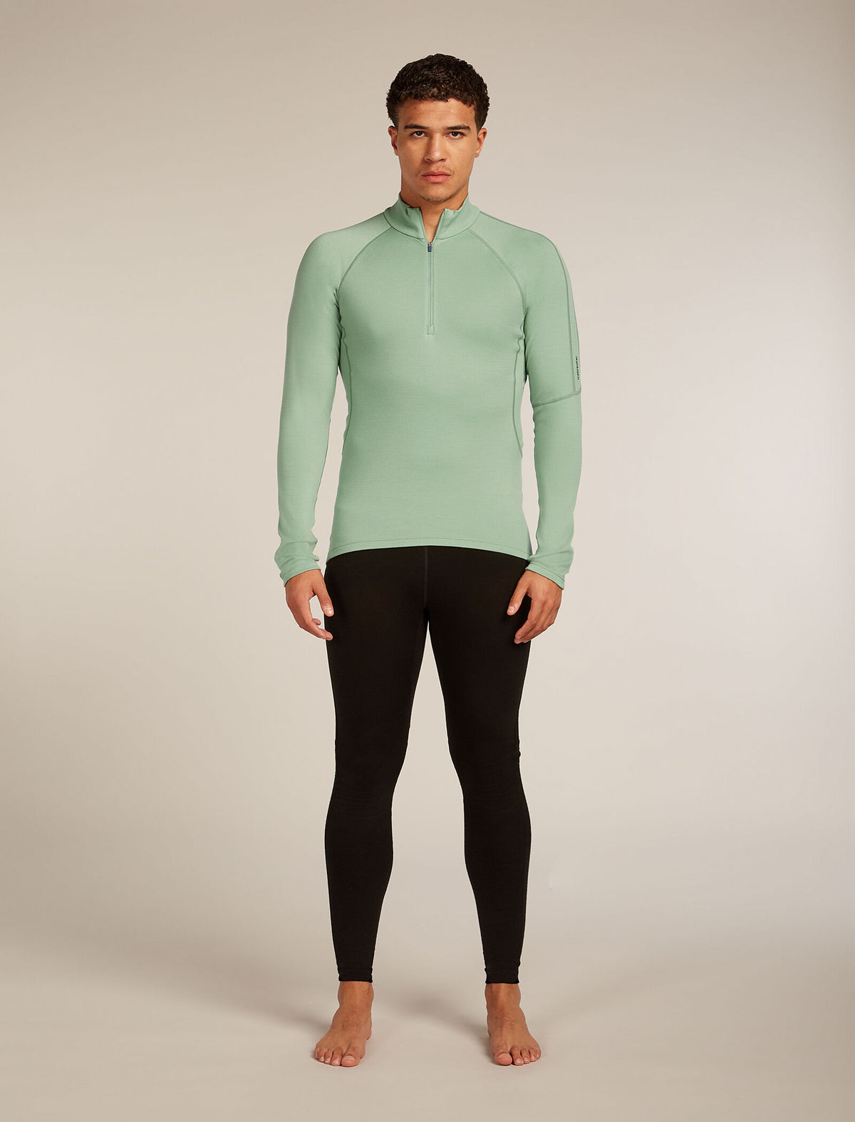 Men’s 300 MerinoFine™ Polar Long Sleeve Half Zip Thermal Top Seaglass - 3