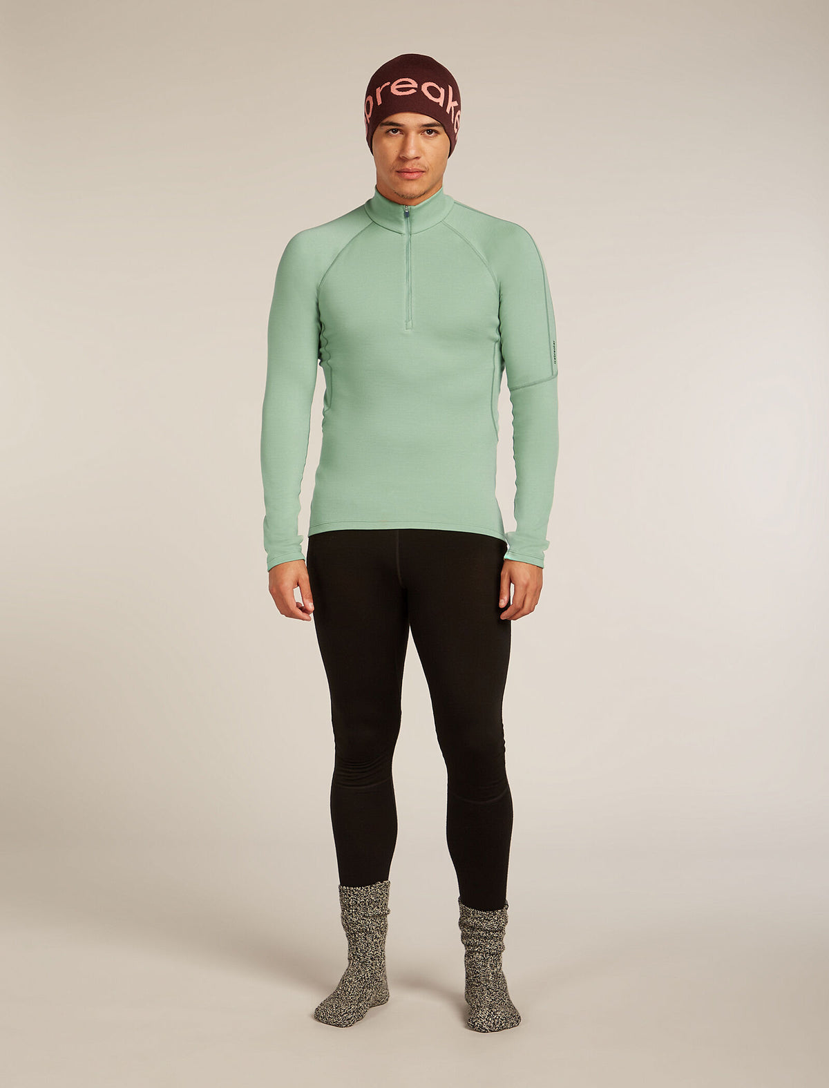 Men’s 300 MerinoFine™ Polar Long Sleeve Half Zip Thermal Top Seaglass - 7