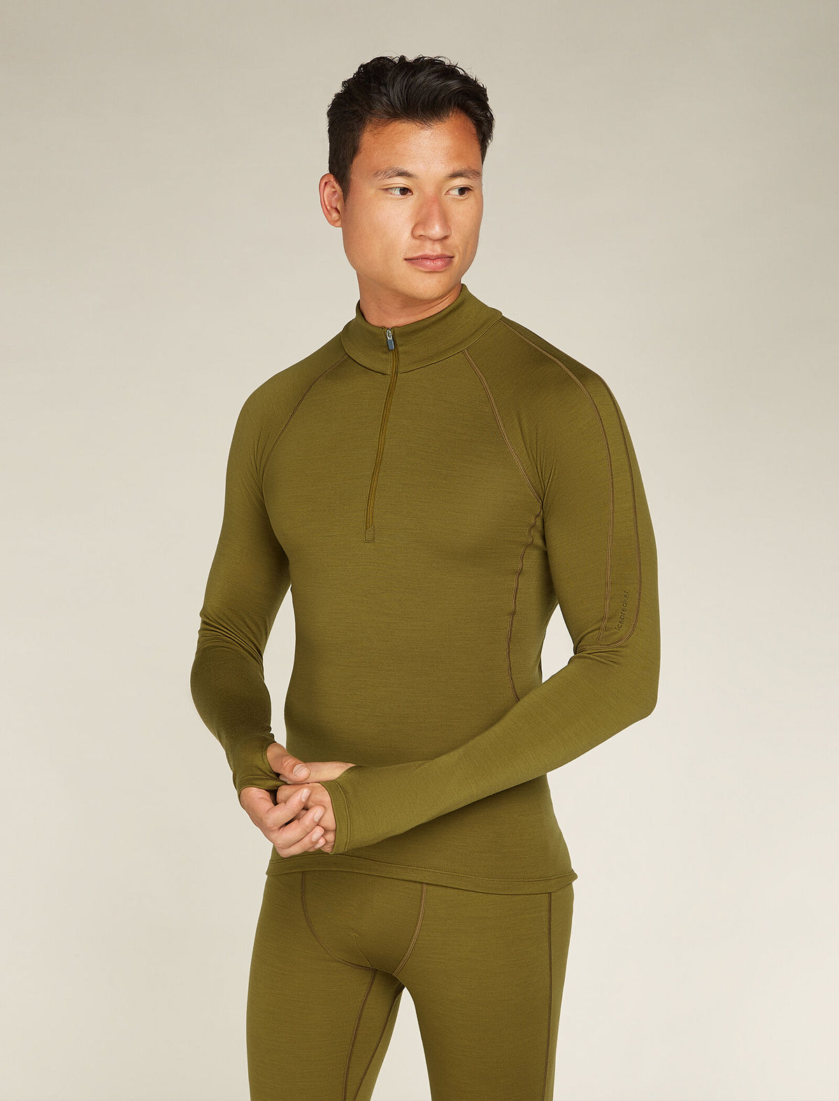 Men’s 300 MerinoFine™ Polar Long Sleeve Half Zip Thermal Top Algae - 1