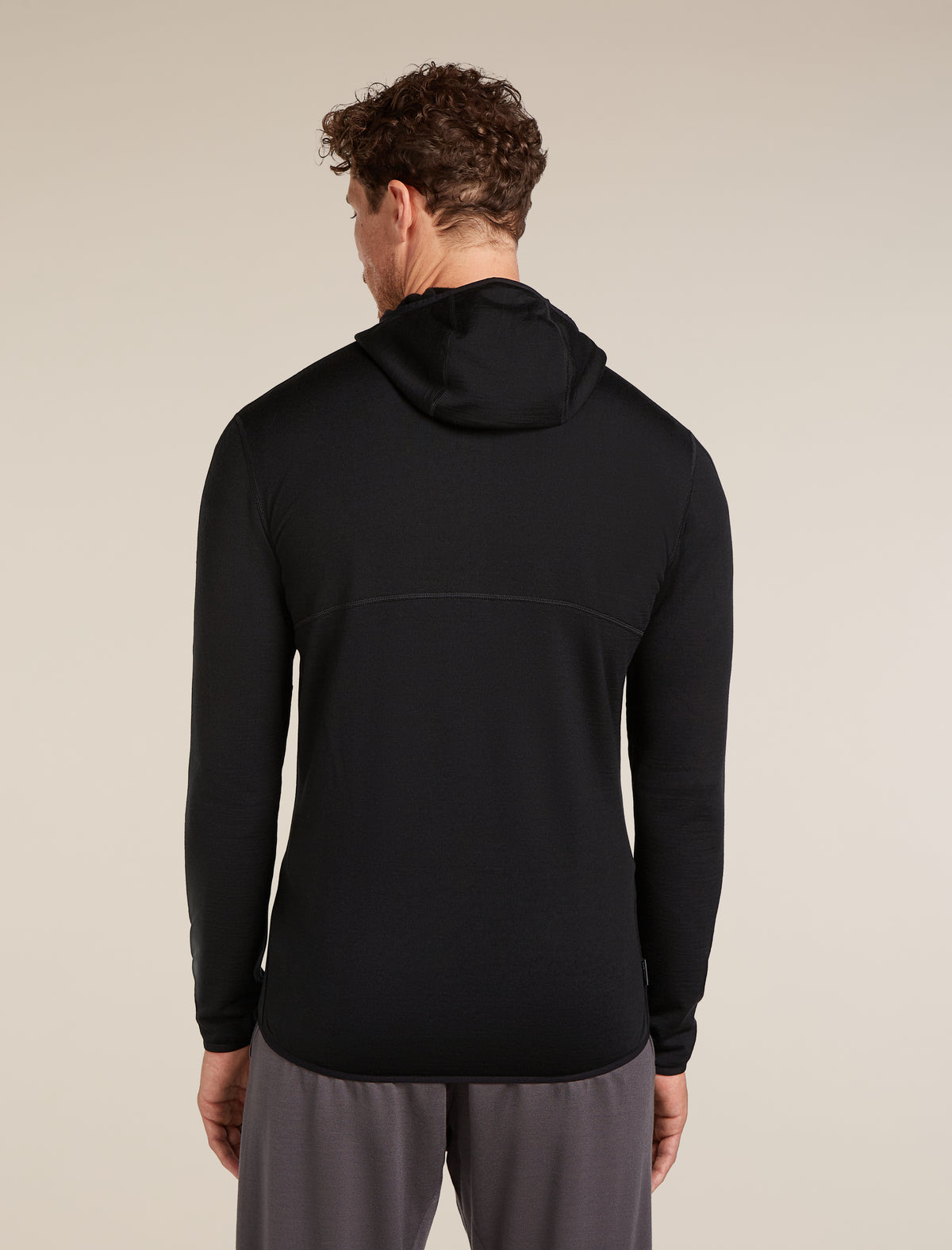 Men's Merino 560 RealFleece™ Elemental Long Sleeve Zip Hoodie Black - 2