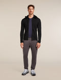 Men's Merino 560 RealFleece™ Elemental Long Sleeve Zip Hoodie Black - 3