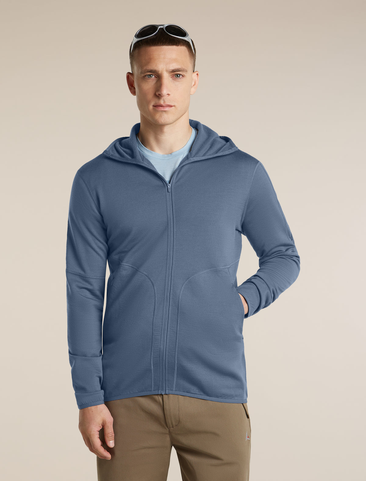 Men's Merino 560 RealFleece™  Elemental Long Sleeve Zip Hoodie Dawn - 5