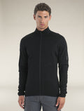 Men’s Merino 560 Realfleece™ Elemental Long Sleeve Zip Jacket Black - 1