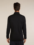 Men’s Merino 560 Realfleece™ Elemental Long Sleeve Zip Jacket Black - 2