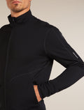 Men’s Merino 560 Realfleece™ Elemental Long Sleeve Zip Jacket Black - 6