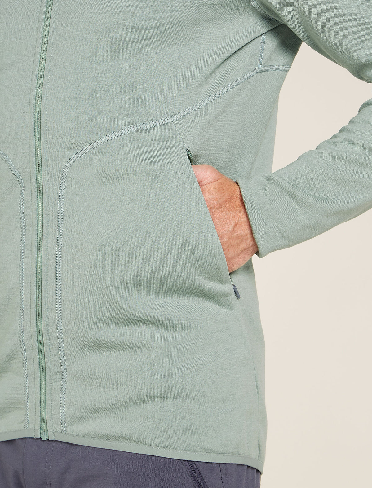 Men’s Merino 560 Realfleece™ Elemental Long Sleeve Zip Jacket Moss - 9