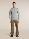 Men's Merino 560 RealFleece™  Elemental Long Sleeve Zip Hoodie Proto Grey - 3