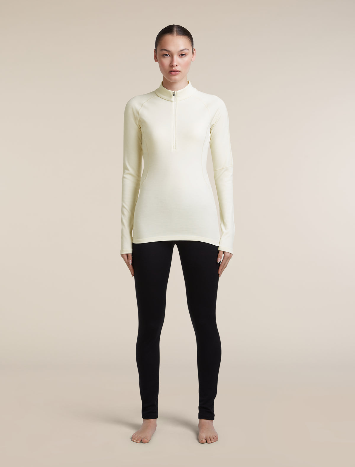 Women's 300 MerinoFine™  Polar Long Sleeve Half Zip Undyed - 3