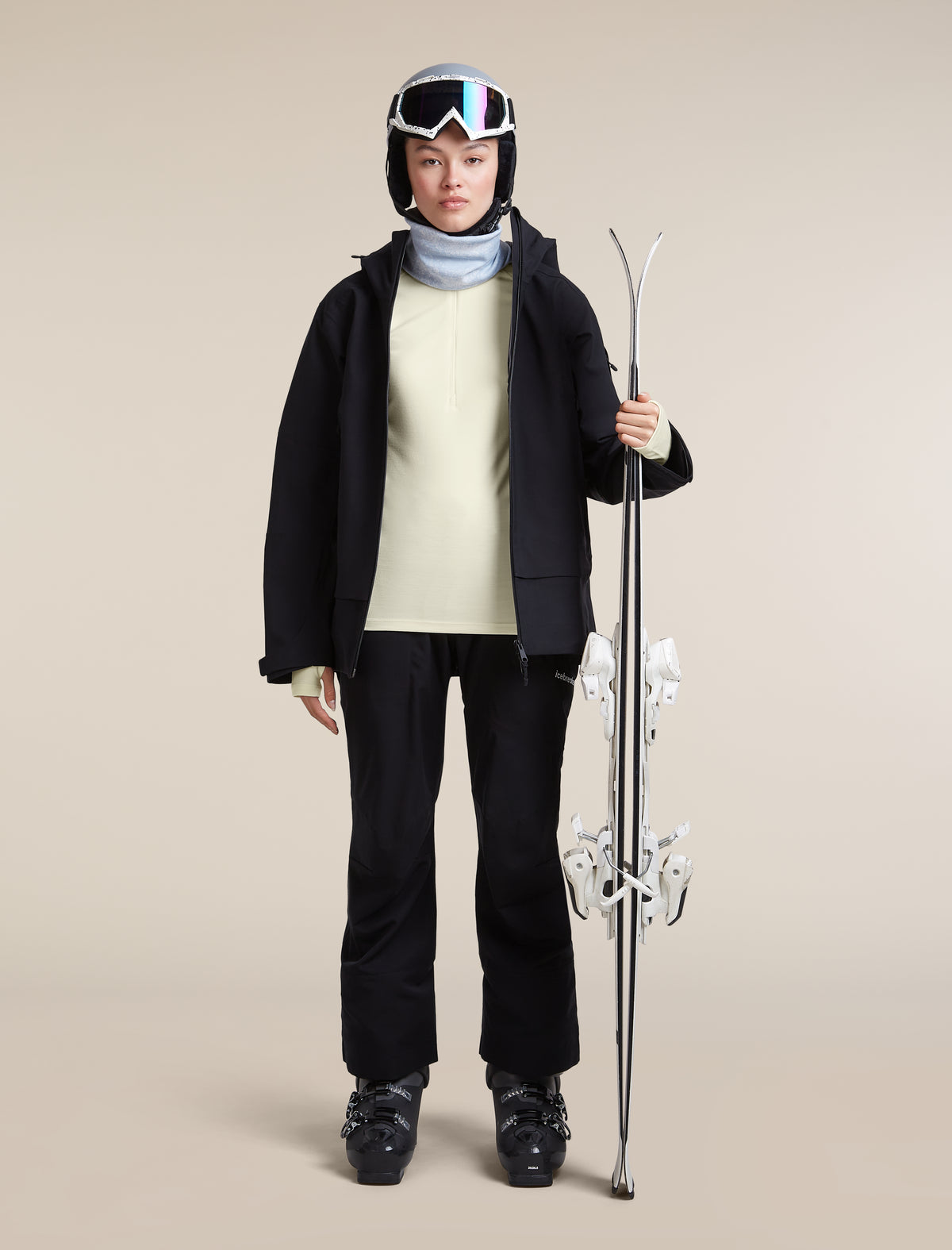 Women's 300 MerinoFine™  Polar Long Sleeve Half Zip Undyed - 4