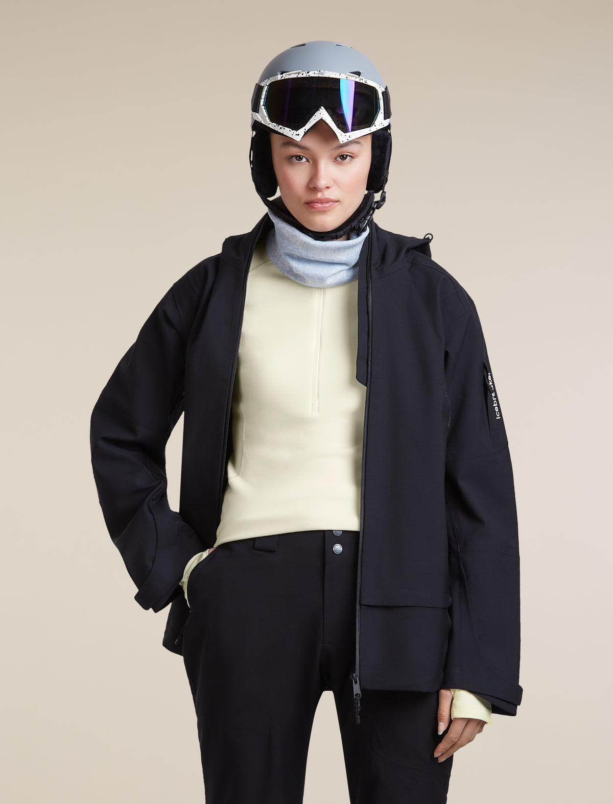 Women's 300 MerinoFine™  Polar Long Sleeve Half Zip Undyed - 5