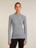 Women’s 300 MerinoFine™ Polar Long Sleeve Half Zip Thermal Top Alloy - 1