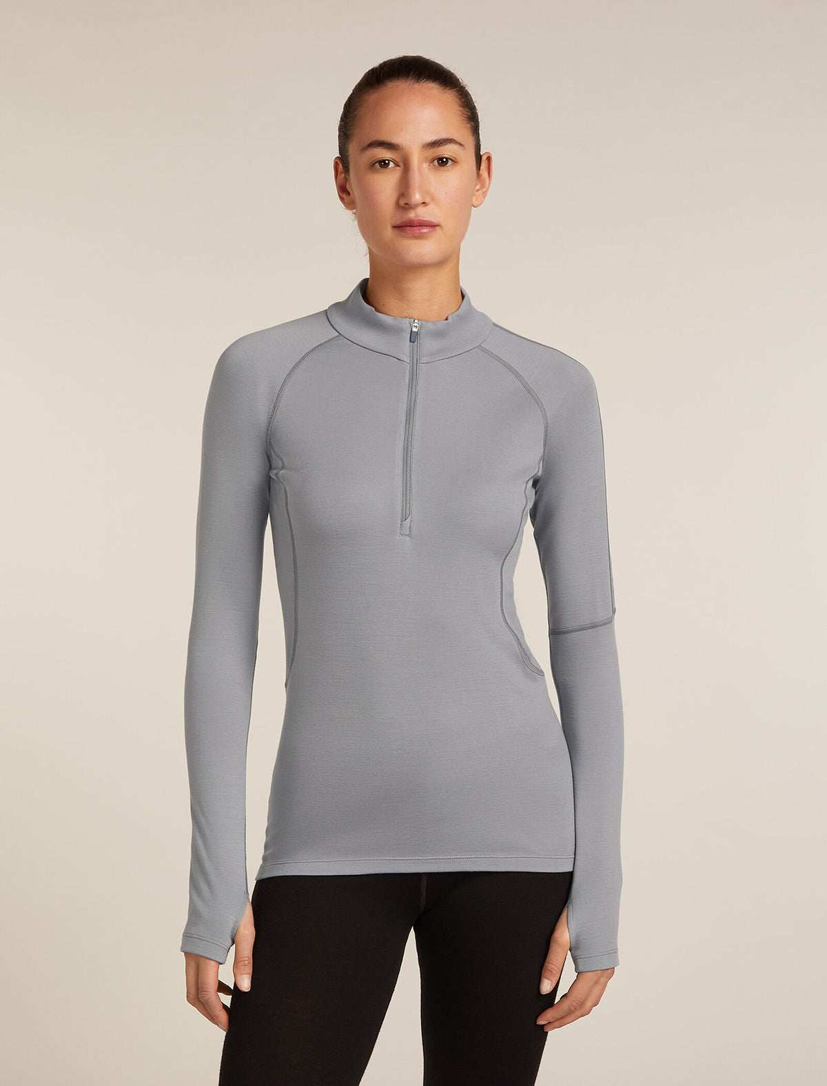 Women’s 300 MerinoFine™ Polar Long Sleeve Half Zip Thermal Top Alloy - 1
