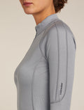 Women’s 300 MerinoFine™ Polar Long Sleeve Half Zip Thermal Top Alloy - 5