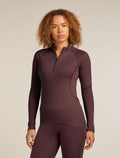 Women’s 300 MerinoFine™ Polar Long Sleeve Half Zip Thermal Top Java - 1