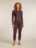 Women’s 300 MerinoFine™ Polar Long Sleeve Half Zip Thermal Top Java - 3