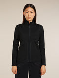 Women’s Merino 560 Realfleece™ Elemental Long Sleeve Zip Black - 1