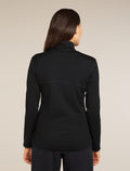 Women’s Merino 560 Realfleece™ Elemental Long Sleeve Zip Black - 2