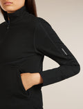 Women’s Merino 560 Realfleece™ Elemental Long Sleeve Zip Black - 7