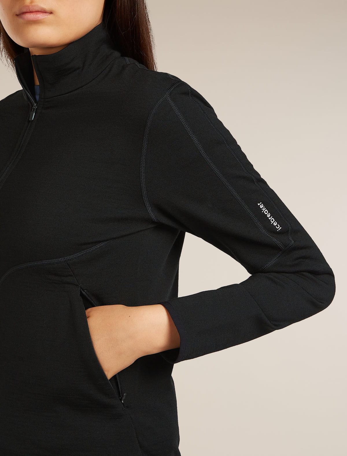 Women’s Merino 560 Realfleece™ Elemental Long Sleeve Zip Black - 7