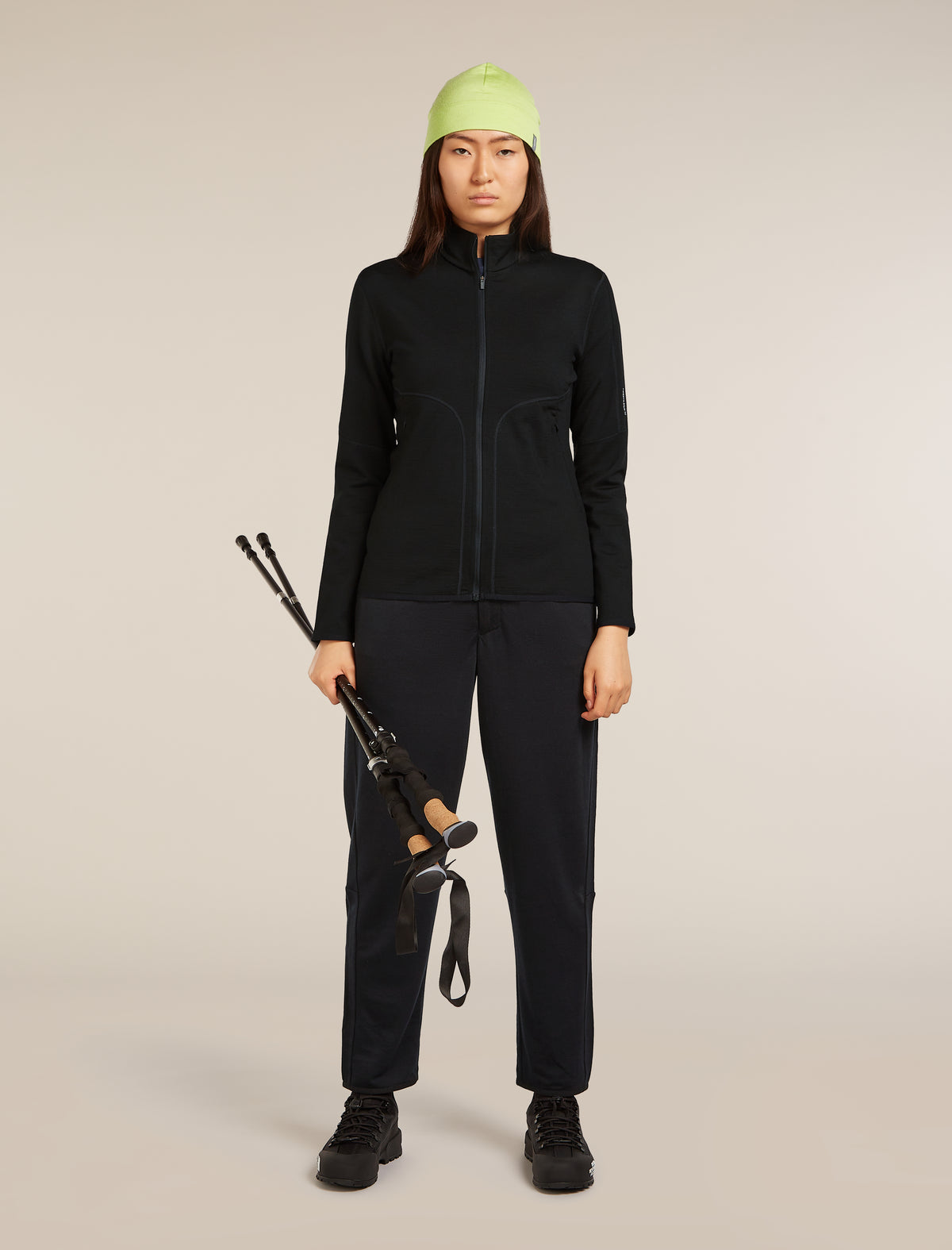 Women’s Merino 560 Realfleece™ Elemental Long Sleeve Zip Black - 4