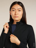 Women’s Merino 560 Realfleece™ Elemental Long Sleeve Zip Black - 5