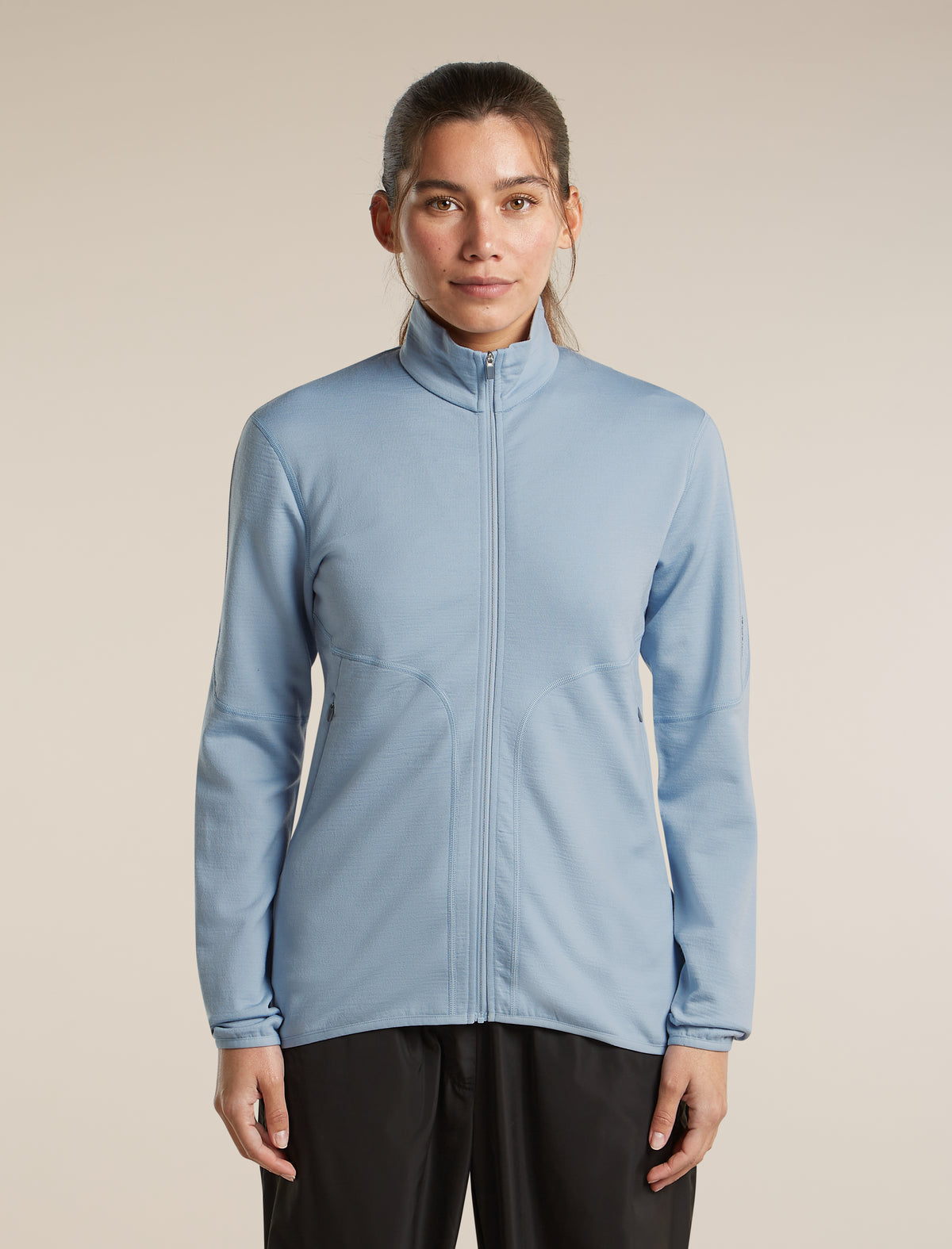 Women's Merino 560 RealFleece™  Elemental Long Sleeve Zip Zinc Blue - 1