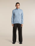 Women's Merino 560 RealFleece™  Elemental Long Sleeve Zip Zinc Blue - 3