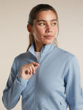 Women's Merino 560 RealFleece™  Elemental Long Sleeve Zip Zinc Blue - 6