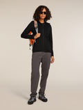 Women's Merino 560 RealFleece™  Elemental Long Sleeve Zip Hoodie Black - 4