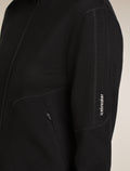 Women's Merino 560 RealFleece™  Elemental Long Sleeve Zip Hoodie Black - 6