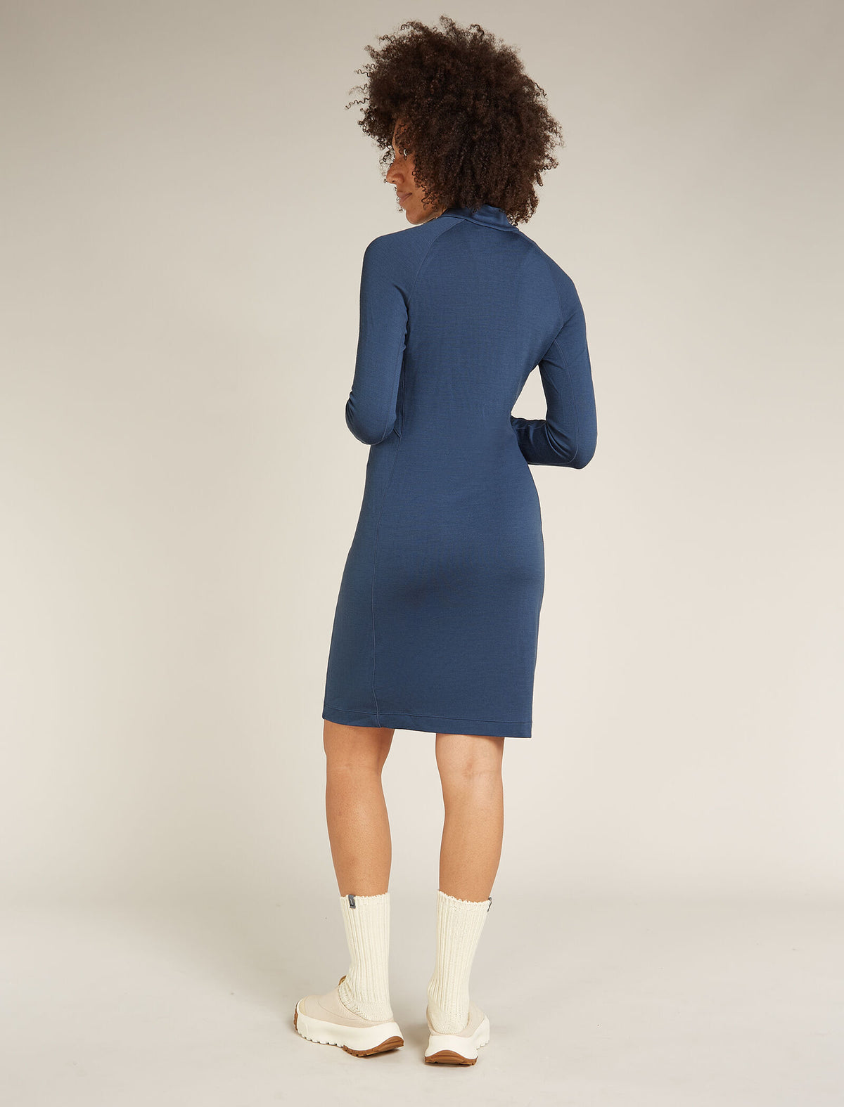 Women's Merino 260 Granary Long Sleeve Half Zip Dress Dawn - 4