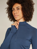 Women's Merino 260 Granary Long Sleeve Half Zip Dress Dawn - 6