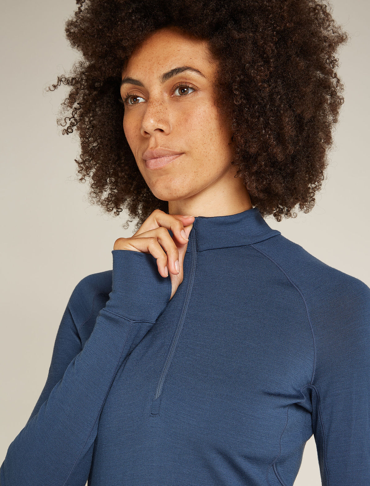 Women's Merino 260 Granary Long Sleeve Half Zip Dress Dawn - 6