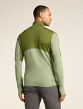Men’s Merino Blend 200 Realfleece™ Descender Long Sleeve Half Zip Top Sphagnum/lichen - 3