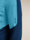 Men’s Merino Blend 200 RealFleece™ Descender Long Sleeve Half Zip Arctic/Atlantis - 6
