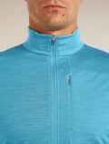 Men’s Merino Blend 200 RealFleece™ Descender Long Sleeve Half Zip Arctic/Atlantis - 7