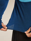 Men’s Merino Blend 200 RealFleece™ Descender Long Sleeve Half Zip Arctic/Atlantis - 8