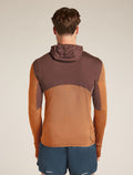 Men’s Merino Blend 200 Realfleece™ Descender Long Sleeve Zip Hoodie Carob/dusty clay - 2