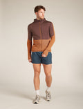 Men’s Merino Blend 200 Realfleece™ Descender Long Sleeve Zip Hoodie Carob/dusty clay - 3